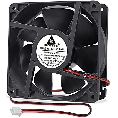 GDSTIME Ventilateur d'ordinateur 120 mm 12 cm 120x38 mm 12 V ventilateur axial 12038 3000 tr/min, ventilateur de refroidissement CC sans balais 125.1 CFM, poste de travail, bloc d'alimentation - Publicité GDSTIME Ventilateur d'ordinateur 120 mm 12 cm 120x38 mm 12 V ventilateur axial 12038 3000 tr/min, ventilateur de refroidissement CC sans balais 125.1 CFM, poste de travail, bloc d'alimentation - Publicité