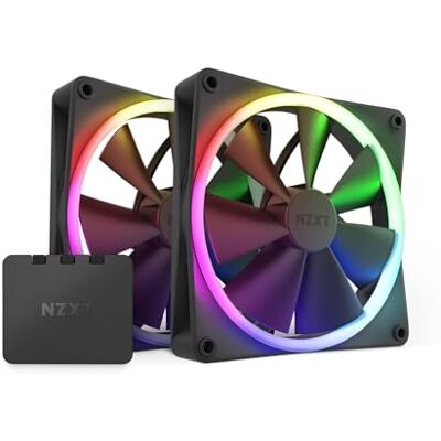 NZXT F140 RGB Twin Pack Ventilateurs 2x 140mm PWM RGB + Hub Noir Deux ventilateurs RGB PWM 140mm avec contrôleur. Éclairage avancé, refroidissement ultra-silencieux, compatible CAM. Publicité NZXT F140 RGB Twin Pack Ventilateurs 2x 140mm PWM RGB + Hub Noir Deux ventilateurs RGB PWM 140mm avec contrôleur. Éclairage avancé, refroidissement ultra-silencieux, compatible CAM. Publicité
