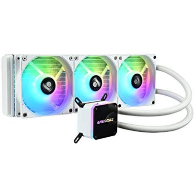 Enermax Watercooling, Refroidissement Liquide du Processeur AIO LIQMAX III 360 ARGB BLANC 3 ventilateurs 12cm - Publicité Enermax Watercooling, Refroidissement Liquide du Processeur AIO LIQMAX III 360 ARGB BLANC 3 ventilateurs 12cm - Publicité