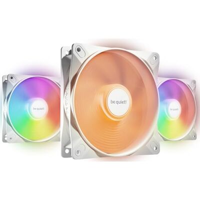 be quiet! Light Wings LX 120mm PWM White ventilateur, Pack de 3 ventilateurs, hub éclairé et pales dépolies pour des effets d'éclairage spectaculaires, 16 LED RGB adressables, 7 pales de ventilateur - Publicité be quiet! Light Wings LX 120mm PWM White ventilateur, Pack de 3 ventilateurs, hub éclairé et pales dépolies pour des effets d'éclairage spectaculaires, 16 LED RGB adressables, 7 pales de ventilateur - Publicité
