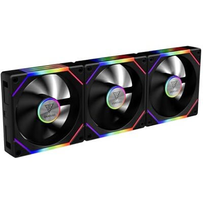 GAMDIAS AEOLUS P2 UNI Ventilateur Boîtier PC ARGB 120 mm PWM, Lames Interchangeables (3 Pièces) pour Flux d’Air Inversé, Connexion en Guirlande, Double Miroir Infini, Contrôleur Inclus, Noir - Publicité GAMDIAS AEOLUS P2 UNI Ventilateur Boîtier PC ARGB 120 mm PWM, Lames Interchangeables (3 Pièces) pour Flux d’Air Inversé, Connexion en Guirlande, Double Miroir Infini, Contrôleur Inclus, Noir - Publicité