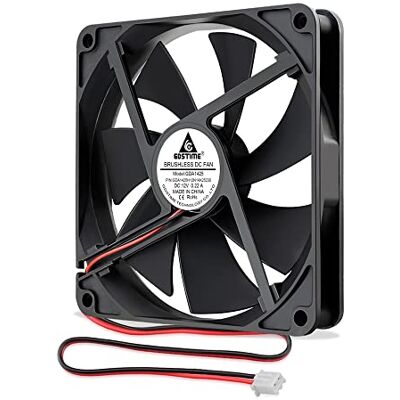 GDSTIME Ventilateur 140 mm x 25 mm de Boîtier d'Ordinateur 14 cm Axial 1400 tr/min Refroidissement CC Sans Balais 12 V pour Station - Publicité GDSTIME Ventilateur 140 mm x 25 mm de Boîtier d'Ordinateur 14 cm Axial 1400 tr/min Refroidissement CC Sans Balais 12 V pour Station - Publicité