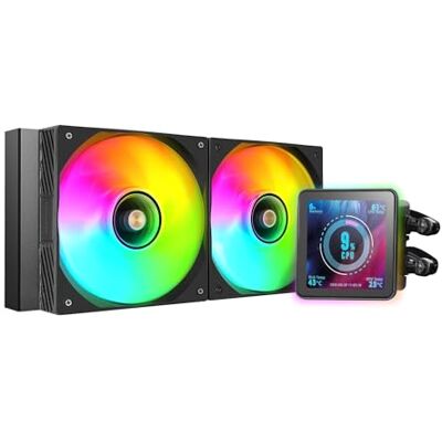 Mars Gaming ML-VISIONPRO240, Refroidissement Liquide AIO, TDP 500W, 2x Ventilateurs ARGB 120mm FDB avec Noyau en Cuivre et Aluminium, Écran LCD IPS 4” Amovible, Opti-Chamber 3e Génération, Noir - Publicité Mars Gaming ML-VISIONPRO240, Refroidissement Liquide AIO, TDP 500W, 2x Ventilateurs ARGB 120mm FDB avec Noyau en Cuivre et Aluminium, Écran LCD IPS 4” Amovible, Opti-Chamber 3e Génération, Noir - Publicité