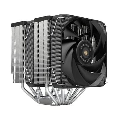 Mars Gaming MCPUXU6, Ventirad CPU Double Tour, TDP 350W, 2x Ventilateurs à Pales Hybrides, Roulements FDB en Cuivre Équilibré, 6 Heatpipes HCT ULTRA, Multisocket Universel, Noir - Publicité Mars Gaming MCPUXU6, Ventirad CPU Double Tour, TDP 350W, 2x Ventilateurs à Pales Hybrides, Roulements FDB en Cuivre Équilibré, 6 Heatpipes HCT ULTRA, Multisocket Universel, Noir - Publicité