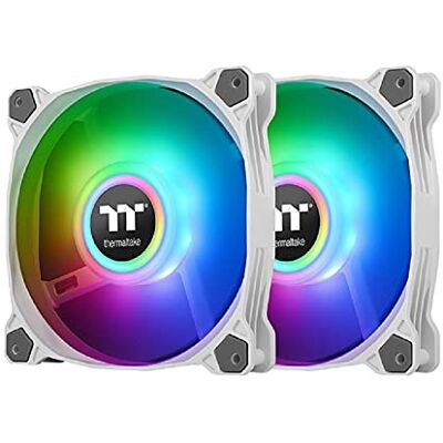 Thermaltake Pure Duo 12 ARGB Sync Radiator Fan (2-Fan Pack)-White CL-F097-PL12SW-A - Publicité Thermaltake Pure Duo 12 ARGB Sync Radiator Fan (2-Fan Pack)-White CL-F097-PL12SW-A - Publicité