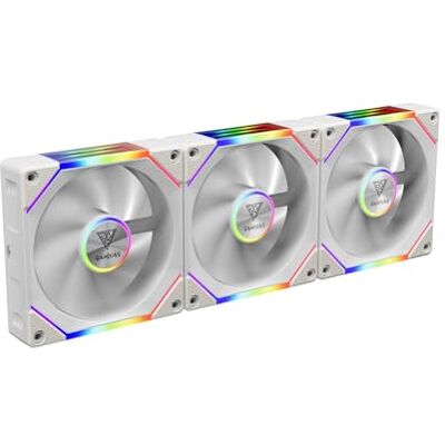 GAMDIAS AEOLUS P2 Ventilateur Boîtier PC ARGB UNI 120 mm PWM, Lames Interchangeables (3 Pièces) pour Flux d’Air Inversé, Connexion en Guirlande, Double Miroir Infini, Contrôleur Inclus, Blanc - Publicité GAMDIAS AEOLUS P2 Ventilateur Boîtier PC ARGB UNI 120 mm PWM, Lames Interchangeables (3 Pièces) pour Flux d’Air Inversé, Connexion en Guirlande, Double Miroir Infini, Contrôleur Inclus, Blanc - Publicité