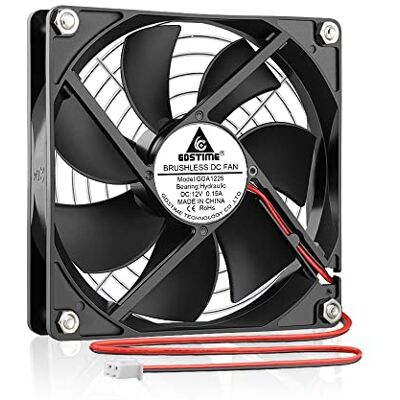 GDSTIME Ventilateur de refroidissement axial 120 mm x 25 mm 12 V 1800 tr/min – Ventilateur de boîtier d'ordinateur à haut débit d'air pour PC/PSU/châssis – Roulement hydraulique à 2 broches longue - Publicité GDSTIME Ventilateur de refroidissement axial 120 mm x 25 mm 12 V 1800 tr/min – Ventilateur de boîtier d'ordinateur à haut débit d'air pour PC/PSU/châssis – Roulement hydraulique à 2 broches longue - Publicité