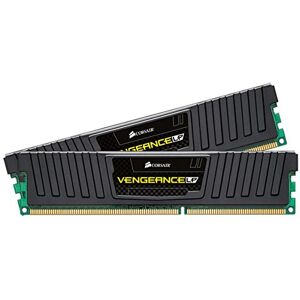 Corsair CML16GX3M2A1600C10 Vengeance LP 16GB (2x8GB) DDR3 1600 Mhz CL10 Mémoire pour ordinateur de bureau performante avec profil XMP. Noir - Publicité