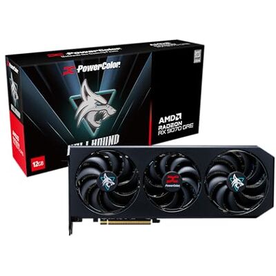 PowerColor Hellhound AMD Radeon RX 9070 GRE 12 Go GDDR6 - Publicité PowerColor Hellhound AMD Radeon RX 9070 GRE 12 Go GDDR6 - Publicité
