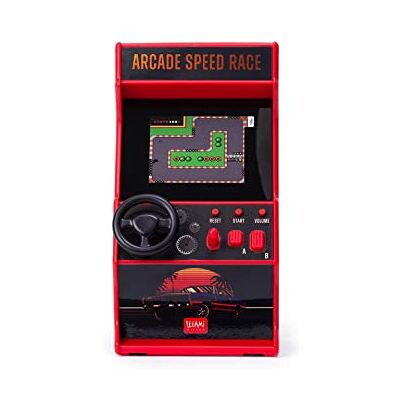 LEGAMI Mini Jeu vidéo Arcade Speed Race, Comprend 30 Jeux, Langue Anglaise, avec lumières et Sons, 3 Piles AA Non incluses, 8,5 x 26 cm, écran 2,4 Pouces, RAC0001 - Publicité LEGAMI Mini Jeu vidéo Arcade Speed Race, Comprend 30 Jeux, Langue Anglaise, avec lumières et Sons, 3 Piles AA Non incluses, 8,5 x 26 cm, écran 2,4 Pouces, RAC0001 - Publicité