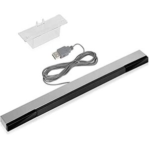 WICAREYO Barre de capteur USB pour Wii Wii U, récepteur de signal infrarouge Ray Motion Sensor pour Wii et Wii U avec stan stable