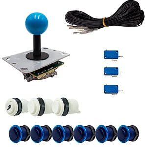 Fabulous Arcade Kit Joysticks et boutons Arcade 1 Joueur Boutons Génériques Joystick PCB Tige Noire Boule Câble Gpio Jeux Vidéo Retro Gaming