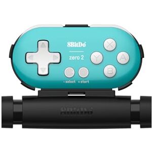 8Bitdo Zero 2 Mini manette de jeu Bluetooth avec clip mobile pour Switch, Windows, Android (édition turquoise) - Publicité 8Bitdo Zero 2 Mini manette de jeu Bluetooth avec clip mobile pour Switch, Windows, Android (édition turquoise) - Publicité
