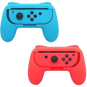 INF Poignées compatibles avec Nintendo Switch Joy-Con, poignées pour commandes Joy-Con, lot de 2, couleur rouge/bleu - Publicité INF Poignées compatibles avec Nintendo Switch Joy-Con, poignées pour commandes Joy-Con, lot de 2, couleur rouge/bleu - Publicité