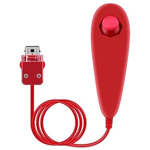 OSTENT Manette Nunchuck Filaire Basée sur le Mouvement pour Nintendo Wii Console Jeu Vidéo Couleur Rouge - Publicité