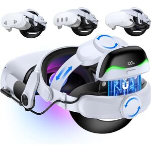 Fanxieast Sangle de tête confortable améliorée pour Meta Quest 3/3S/Meta Quest 2 avec batterie magnétique de 6700 mAh, casque de réalité virtuelle, sangle de rechange pour Oculus Quest 3/3S/2, durée de lecture - Publicité Fanxieast Sangle de tête confortable améliorée pour Meta Quest 3/3S/Meta Quest 2 avec batterie magnétique de 6700 mAh, casque de réalité virtuelle, sangle de rechange pour Oculus Quest 3/3S/2, durée de lecture - Publicité