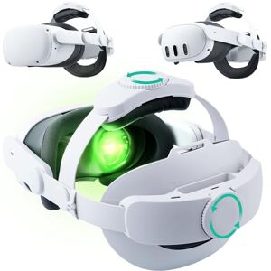 Noiposi Sangle de tête pour Meta Quest 3s/3/Quest 2, double boutons réglables Elite Strap de rechange, accessoires de casque de réalité virtuelle, soutien amélioré, confort et réduction de la pression - Publicité Noiposi Sangle de tête pour Meta Quest 3s/3/Quest 2, double boutons réglables Elite Strap de rechange, accessoires de casque de réalité virtuelle, soutien amélioré, confort et réduction de la pression - Publicité