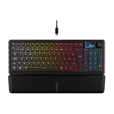 Corsair Vanguard 96 Clavier de Jeu Mécanique Filaire – Noir 96%, MLX Plasma Commutateurs, Interrogation 8 000 Hz, Rapid Trigger, Stream Deck Virtuel, SOCD Flashtap - Publicité Corsair Vanguard 96 Clavier de Jeu Mécanique Filaire – Noir 96%, MLX Plasma Commutateurs, Interrogation 8 000 Hz, Rapid Trigger, Stream Deck Virtuel, SOCD Flashtap - Publicité