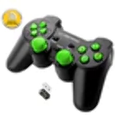 Esperanza EGG108G Manette de jeu sans fil 2,4 GHz PS3/PC USB Gladiator Noir/Vert - Publicité Esperanza EGG108G Manette de jeu sans fil 2,4 GHz PS3/PC USB Gladiator Noir/Vert - Publicité