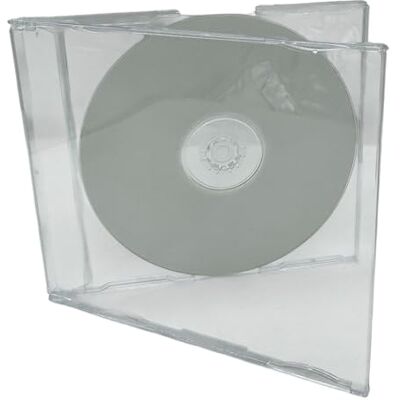 DragonTrading Lot de 25 boîtiers transparents pour CD simples Tranche de 6 mm Boîtes de rangement durables pour CD de musique, DVD, disques de données et collection de médias - Publicité DragonTrading Lot de 25 boîtiers transparents pour CD simples Tranche de 6 mm Boîtes de rangement durables pour CD de musique, DVD, disques de données et collection de médias - Publicité