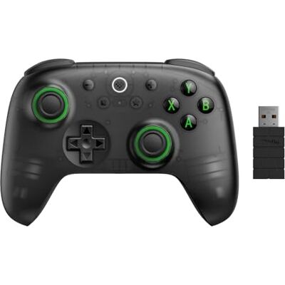 8BitDo Ultimate 2C Wireless Controller for Windows PC and Android, with 1000 Hz Polling Rate, Hall Effect Joysticks and Triggers, and Remappable L4/R4 Bumpers (Transparent Black) - Publicité 8BitDo Ultimate 2C Wireless Controller for Windows PC and Android, with 1000 Hz Polling Rate, Hall Effect Joysticks and Triggers, and Remappable L4/R4 Bumpers (Transparent Black) - Publicité
