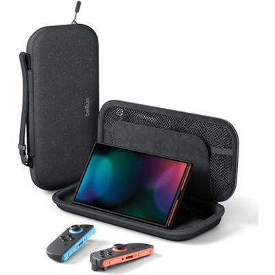 Belkin Gaming Pochette pour Nintendo Switch 2 avec Poche AirTag Gris Sac Léger Avec Revêtement Robuste Et Intérieur Doux, Poches Pour Cartes De Jeux, Indispensable Gaming - Publicité Belkin Gaming Pochette pour Nintendo Switch 2 avec Poche AirTag Gris Sac Léger Avec Revêtement Robuste Et Intérieur Doux, Poches Pour Cartes De Jeux, Indispensable Gaming - Publicité