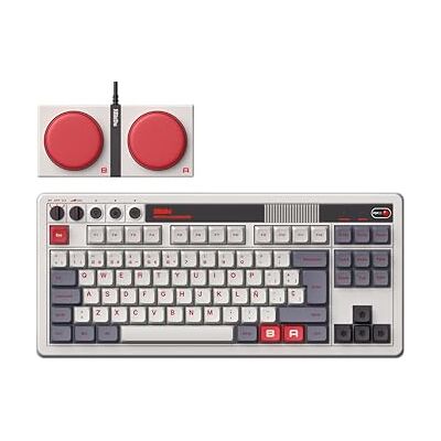 8Bitdo Clavier mécanique rétro, Bluetooth/2.4G/USB-C Clavier de Jeu remplaçable à Chaud, 87 Touches, Double Touches Super programmables pour Windows et Android QWERTY Espagnol ISO Dü - Publicité 8Bitdo Clavier mécanique rétro, Bluetooth/2.4G/USB-C Clavier de Jeu remplaçable à Chaud, 87 Touches, Double Touches Super programmables pour Windows et Android QWERTY Espagnol ISO Dü - Publicité
