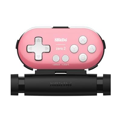 8Bitdo Zero 2 Mini manette de jeu Bluetooth avec clip mobile pour Switch, Windows, Android (édition rose) - Publicité 8Bitdo Zero 2 Mini manette de jeu Bluetooth avec clip mobile pour Switch, Windows, Android (édition rose) - Publicité