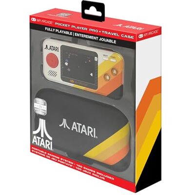 MY ARCADE DGUNL-7146 Atari Pocket Player Pro Système de jeu portable avec étui de transport - Publicité MY ARCADE DGUNL-7146 Atari Pocket Player Pro Système de jeu portable avec étui de transport - Publicité
