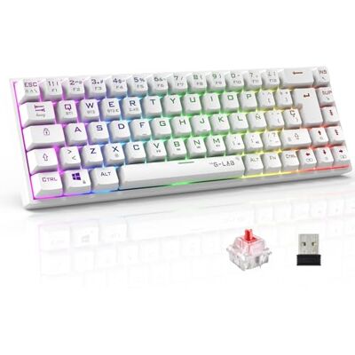 Clavier gaming sans fil The G-Lab KEYZ TITAN Mécanique RGB - Publicité Clavier gaming sans fil The G-Lab KEYZ TITAN Mécanique RGB - Publicité