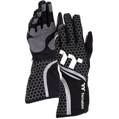 Thermaltake Sim Gloves Gants de simulation Accessoires Sim Racing Paume antidérapante Compatibles écrans tactiles Tissu respirant Noir XL - Publicité Thermaltake Sim Gloves Gants de simulation Accessoires Sim Racing Paume antidérapante Compatibles écrans tactiles Tissu respirant Noir XL - Publicité