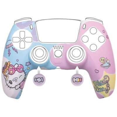 Konix Hello Kitty Coque de Protection pour Manette DualSense PS5 Silicone Appuie-Pouces Bleu et Rose - Publicité Konix Hello Kitty Coque de Protection pour Manette DualSense PS5 Silicone Appuie-Pouces Bleu et Rose - Publicité