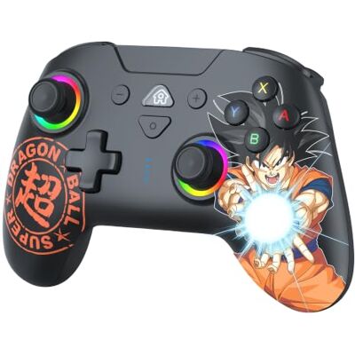 Subsonic Manette sans Fil Dragon Ball Super Goku pour Switch 2/Switch Licence officielle, Ergonomique, LED Programmable, Fonction vibration, Gyroscope Compatible Switch 2 et Switch - Publicité Subsonic Manette sans Fil Dragon Ball Super Goku pour Switch 2/Switch Licence officielle, Ergonomique, LED Programmable, Fonction vibration, Gyroscope Compatible Switch 2 et Switch - Publicité