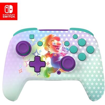 Turtle Beach Rematch Invincible Mario Manette sans fil w/brille dans le noir et sous licence officielle Nintendo – pas de bouton C - Publicité Turtle Beach Rematch Invincible Mario Manette sans fil w/brille dans le noir et sous licence officielle Nintendo – pas de bouton C - Publicité