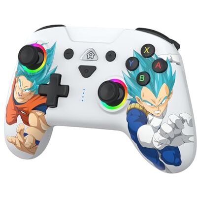 Subsonic Manette sans Fil Dragon Ball Super Switch 2/Switch Blanche Licence officielle, Ergonomique, LED Programmable, Fonction vibration, Gyroscope Compatible Switch 2 et Switch - Publicité Subsonic Manette sans Fil Dragon Ball Super Switch 2/Switch Blanche Licence officielle, Ergonomique, LED Programmable, Fonction vibration, Gyroscope Compatible Switch 2 et Switch - Publicité