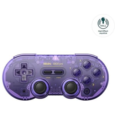 8Bitdo SN30 Pro Bluetooth Manette, Joystick à effet Hall, Manette sans fil Compatible avec Switch 2, Switch, Apple, Windows, Steam Deck, Android et Raspberry Pi (Violet) - Publicité 8Bitdo SN30 Pro Bluetooth Manette, Joystick à effet Hall, Manette sans fil Compatible avec Switch 2, Switch, Apple, Windows, Steam Deck, Android et Raspberry Pi (Violet) - Publicité