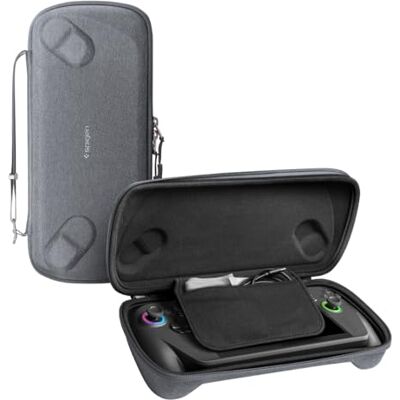 Spigen Klasden Pochette Compatible avec ASUS ROG Xbox Ally / ROG Xbox Ally X (2025) Étui avec Deux Options de Transport et dragonne Gris Anthracite - Publicité Spigen Klasden Pochette Compatible avec ASUS ROG Xbox Ally / ROG Xbox Ally X (2025) Étui avec Deux Options de Transport et dragonne Gris Anthracite - Publicité