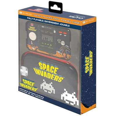 MY ARCADE DGUNL-7150 Space Invaders Pocket Player Pro Système de Jeu Portable avec étui de Transport - Publicité MY ARCADE DGUNL-7150 Space Invaders Pocket Player Pro Système de Jeu Portable avec étui de Transport - Publicité