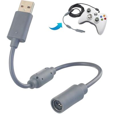 OSTENT Adaptateur de câble d'extension USB Breakaway compatible pour le contrôleur filaire Microsoft Xbox 360 - Publicité OSTENT Adaptateur de câble d'extension USB Breakaway compatible pour le contrôleur filaire Microsoft Xbox 360 - Publicité