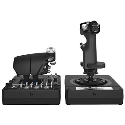 Logitech X56 H.O.T.A.S Système 3M avec Commande des Gaz RVB et Joystick 6 DOF, 4 Options de Ressort, +189 Commandes Programmables, RVB, 2x USB Noir - Publicité Logitech X56 H.O.T.A.S Système 3M avec Commande des Gaz RVB et Joystick 6 DOF, 4 Options de Ressort, +189 Commandes Programmables, RVB, 2x USB Noir - Publicité