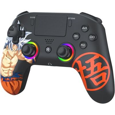 Subsonic Manette sans Fil PS5 Dragon Ball Super Goku Noire Lience Officielle, Ergonomique, LED Programmables, Fonction Vibration, Pavé Tactile, Palettes Programmables Pour PS5 et PC - Publicité Subsonic Manette sans Fil PS5 Dragon Ball Super Goku Noire Lience Officielle, Ergonomique, LED Programmables, Fonction Vibration, Pavé Tactile, Palettes Programmables Pour PS5 et PC - Publicité