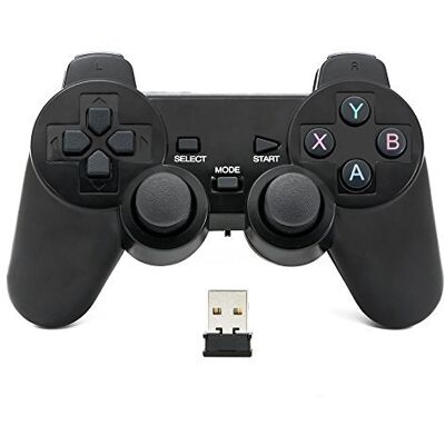 QUMOX Contrôleur de jeu joypad sans fil gamepad joystick pour PC - Publicité QUMOX Contrôleur de jeu joypad sans fil gamepad joystick pour PC - Publicité