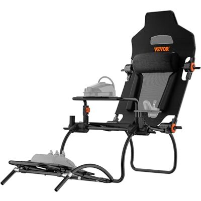 VEVOR Support de Volant de Course Pliable Cockpit de Simulateur de Conduite en Acier, Support de Volant et Angle Pédale Réglable, pour Logitech G923/G920/G29, Thrustmaster T248P, Mode GT/Formula - Publicité VEVOR Support de Volant de Course Pliable Cockpit de Simulateur de Conduite en Acier, Support de Volant et Angle Pédale Réglable, pour Logitech G923/G920/G29, Thrustmaster T248P, Mode GT/Formula - Publicité