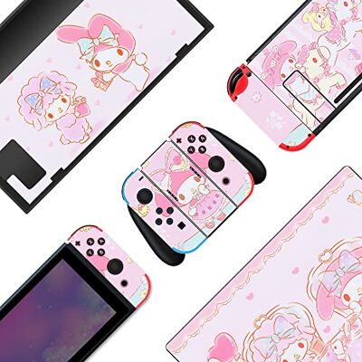 BelugaDesign Melody Switch Skin Autocollant en Vinyle Pastel Mignon Lapin animé, Kawaii, Jeu de Dessin animé Japonais L Compatible avec Nintendo Switch (Switch Standard, Rose) - Publicité BelugaDesign Melody Switch Skin Autocollant en Vinyle Pastel Mignon Lapin animé, Kawaii, Jeu de Dessin animé Japonais L Compatible avec Nintendo Switch (Switch Standard, Rose) - Publicité