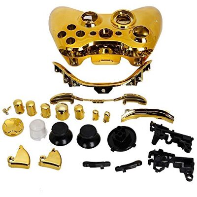OSTENT Boîtier Complet de la Coque de la Manette Compatible avec la Manette sans Fil Microsoft Xbox 360 Couleur Or - Publicité OSTENT Boîtier Complet de la Coque de la Manette Compatible avec la Manette sans Fil Microsoft Xbox 360 Couleur Or - Publicité