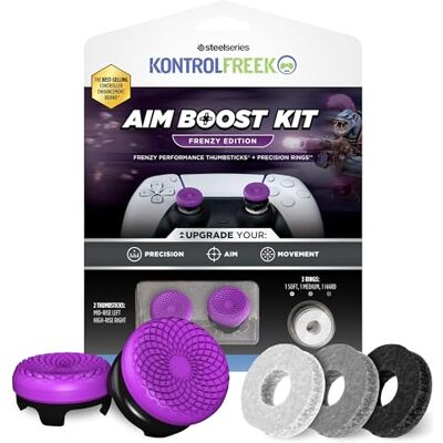 KontrolFreek Kit Aim Boost pour Manette PlayStation 5 (PS5) et PlayStation 4 (PS4) Comprend des joysticks performants et des Anneaux de précision Frenzy Edition - Publicité KontrolFreek Kit Aim Boost pour Manette PlayStation 5 (PS5) et PlayStation 4 (PS4) Comprend des joysticks performants et des Anneaux de précision Frenzy Edition - Publicité