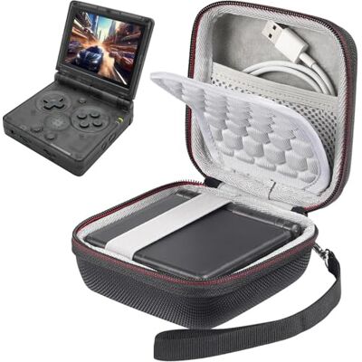 Nintendo CBDYWVR Étui Rigide pour Anbernic RG35XXSP/Flip/Gameboy Advance SP Coque Dure EVA avec Doublure Velours Anti-Chocs, Sangle Élastique, Poignée Léger Compatible 3,5" pour Voyage et Extérieur - Publicité Nintendo CBDYWVR Étui Rigide pour Anbernic RG35XXSP/Flip/Gameboy Advance SP Coque Dure EVA avec Doublure Velours Anti-Chocs, Sangle Élastique, Poignée Léger Compatible 3,5" pour Voyage et Extérieur - Publicité