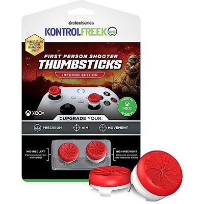 KontrolFreek FPS Freek Inferno Grips pour Manette Xbox Rehausseurs de Joystick Haut & Milieu pour Xbox Series X S & Xbox One Précision Maximale FPS Rouge - Publicité KontrolFreek FPS Freek Inferno Grips pour Manette Xbox Rehausseurs de Joystick Haut & Milieu pour Xbox Series X S & Xbox One Précision Maximale FPS Rouge - Publicité