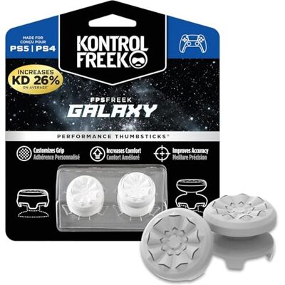 KontrolFreek FPS Freek Galaxie Blanc pour Manette PlayStation 4 (PS4) et PlayStation 5 (PS5) Manettes de Performance 1 Haute, 1 Milieu Blanc - Publicité KontrolFreek FPS Freek Galaxie Blanc pour Manette PlayStation 4 (PS4) et PlayStation 5 (PS5) Manettes de Performance 1 Haute, 1 Milieu Blanc - Publicité