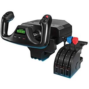 Logitech Saitek Pro Flight Yoke Système De Manche Et Bloc, Commande des Gaz Incluses, 5 Axes, Gouvernail en Aciers Inoxydable, Arbre De Commandes De L'Aileron, USB Noir - Publicité Logitech Saitek Pro Flight Yoke Système De Manche Et Bloc, Commande des Gaz Incluses, 5 Axes, Gouvernail en Aciers Inoxydable, Arbre De Commandes De L'Aileron, USB Noir - Publicité